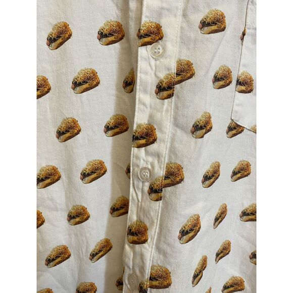 cinci cribs chilli dog short sleeve button up collared shirt size XL - Picture 7 of 10